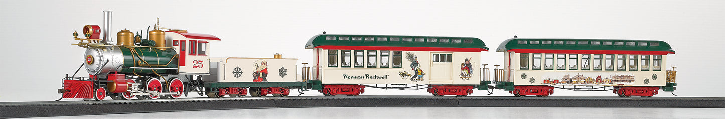 BACHMANN NORMAN ROCKWELL'S AMERICAN CHRISTMAS TRAIN SET. ON30