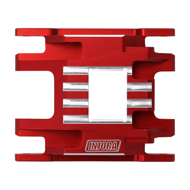 INJORA 16g CNC Aluminium Skid Plate Transmission Mount for 1/18 TRX4M (4M-07)