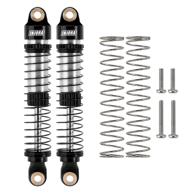 INJORA 59mm Long Threaded Oil Filled Shocks for 1/18 TRX4M (4M-42)