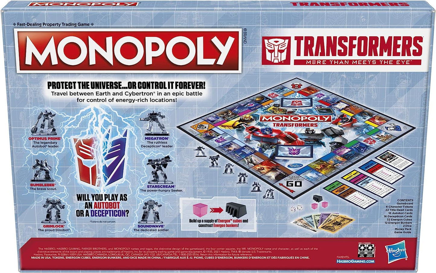 MONOPOLY TRANSFORMERS