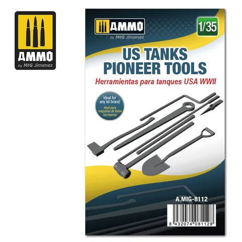 AMMO, 1:35 US WWII Tank Pioneer Tools