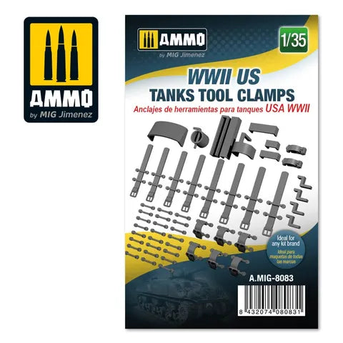 AMMO, 1:35 WWII US tanks tool clamps