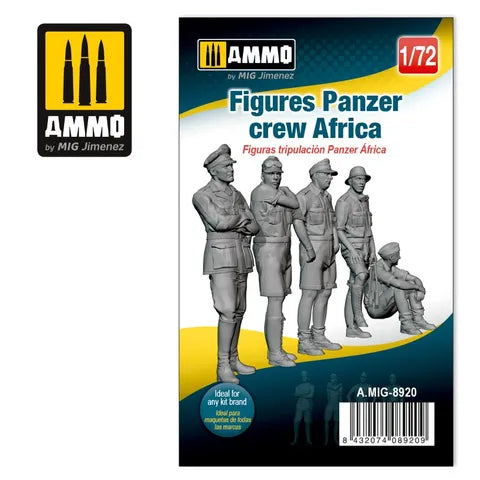 AMMO, 1:72 Figures Panzer Crew Africa