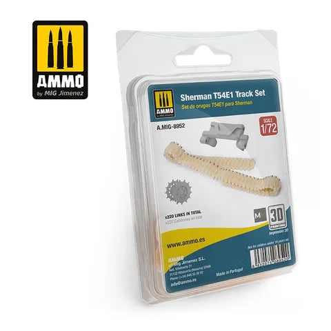 AMMO, 1:72 Sherman T54E1 Tracks Set