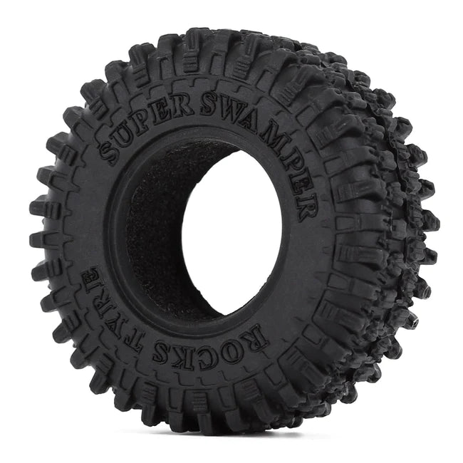 INJORA 1.0" 52*18mm Soft Rubber All Terrain Tires for 1/24 RC Crawlers 4PCE T2410