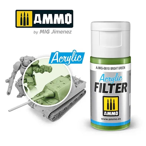 Ammo Paint Acrylic Filter Bright Green