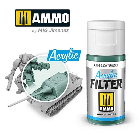 Ammo Paint Acrylic Filter Turquoise