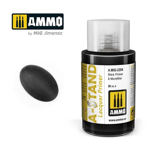 Ammo Paint, A-STAND Black Primer & Microfiller 30ml