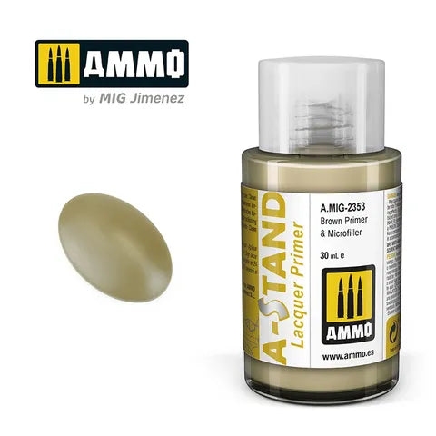 Ammo Paint, A-STAND Brown Primer & Microfiller 30ml
