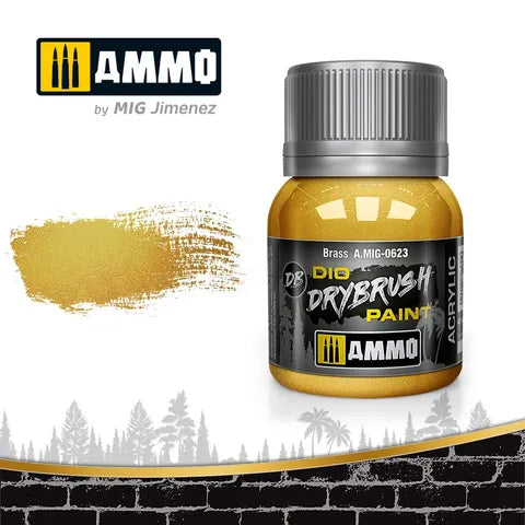 Ammo Paint, Drybrush Brass 40ml