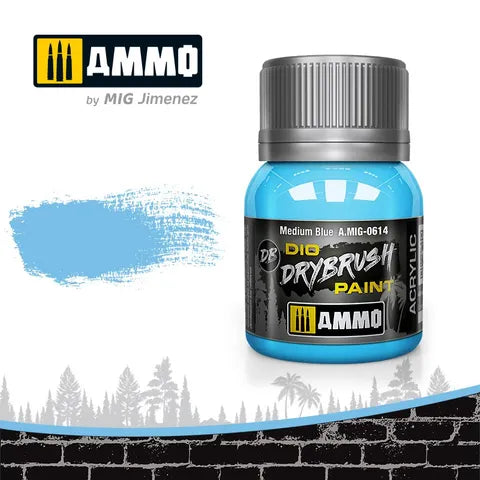 Ammo Paint, Drybrush Medium Blue 40ml