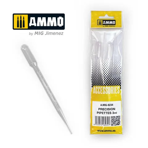Ammo Paint, Large Pipettes 3mL (0.1 oz)4 pcs