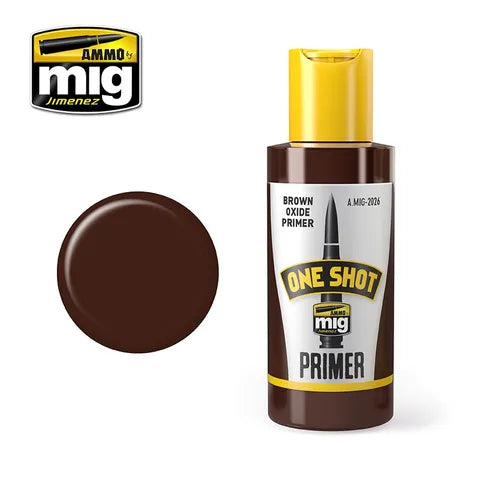 Ammo Paint, One Shot Primer - Brown Oxide Primer 60ml