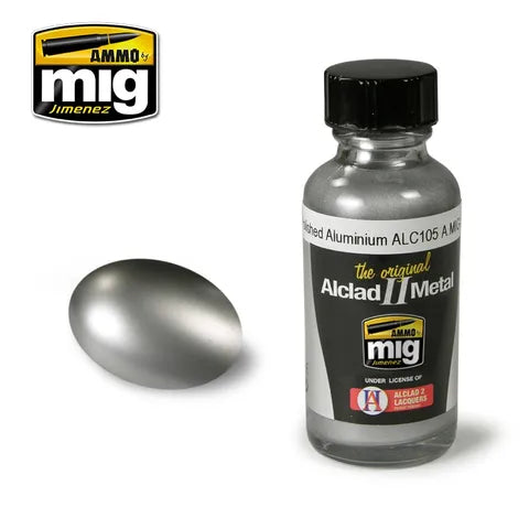 Ammo Paint, Polished Aluminium ALC105 Alclad Metal 30ml