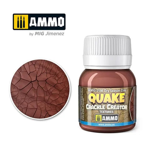 Ammo Paint, QUAKE CRACKLE Dry Season Clay 40ml