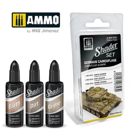 Ammo Paint, SHADER Set German Camouflage(3) 10ml