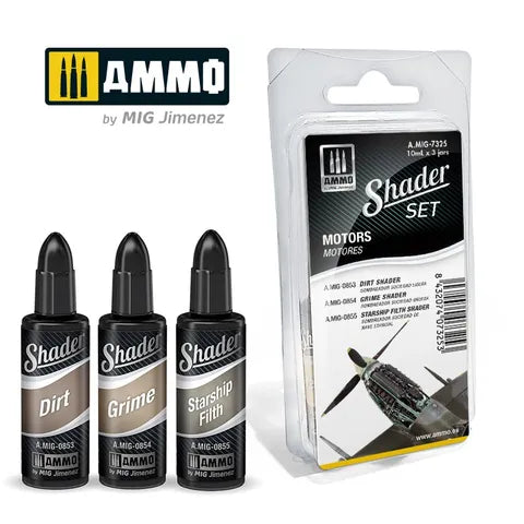 Ammo Paint, SHADER Set Motors (3) 10ml(3) 10ml
