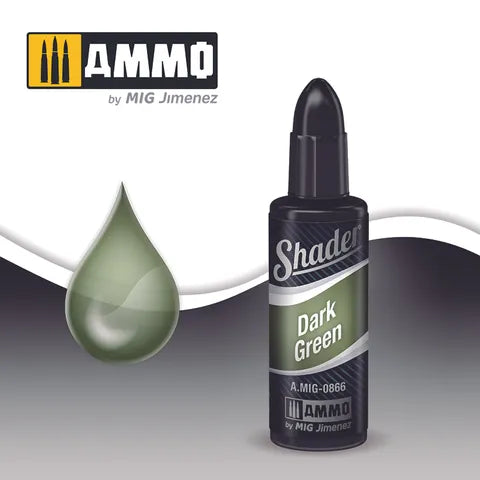Ammo Paint, Shader Dark Green 10ml