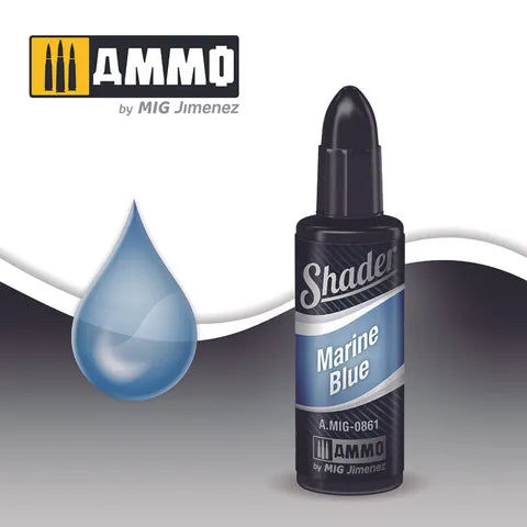 Ammo Paint, Shader Marine Blue 10ml