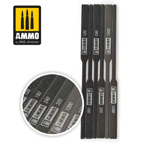 Ammo Paint, Tapered Sanding Sticks 6 pcs.
