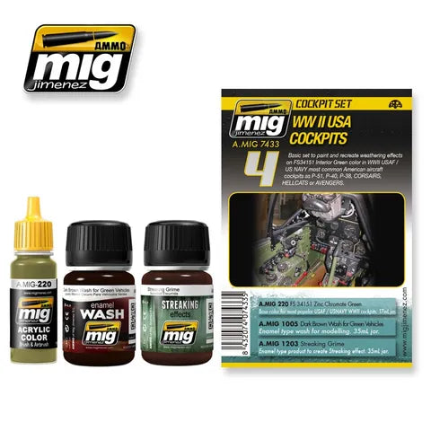 Ammo Paint, Ww Usa Cockpits Set
