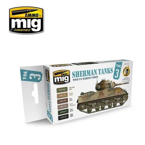 Ammo Paint, Wwii Us Marine Corps ShermanTanks Set