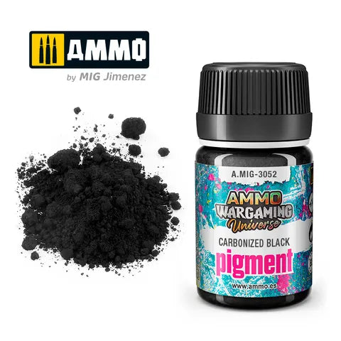 Ammo Pigment War Gaming Carbonized Black 35ml