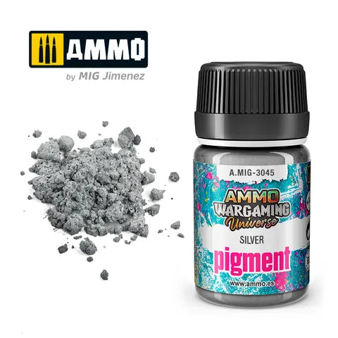 Ammo Pigment War Gaming Silver 35ml