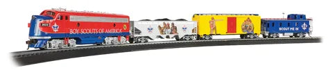BACHMANN SET BSA ALL AMERICAN (BOY SCOUTS OFAMERICA), HO SCALE SET