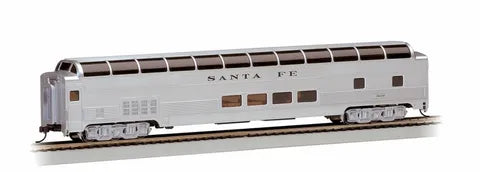 BACHMANN SANTA FE 85FT FULL DOME HO SCALE, LIGHTED INTERIOR