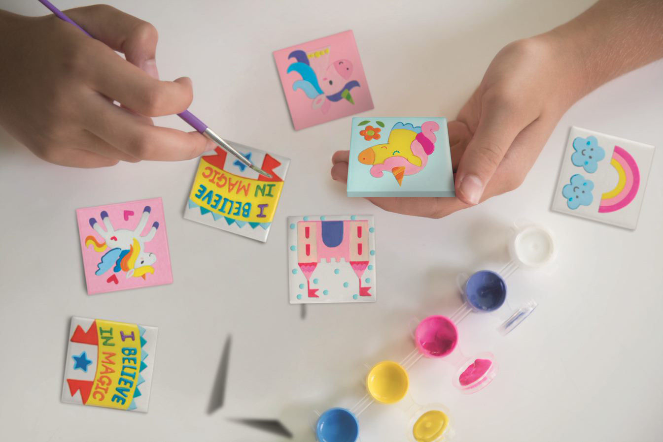 4M - CREATIVE CRAFT - MINI TILE ART - UNICORNS