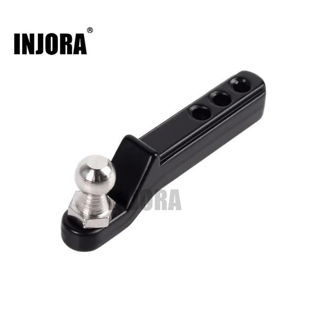 INJORA 42mm Metal Trailer Hook Drop Hitch Receiver for 1/10 RC Crawler