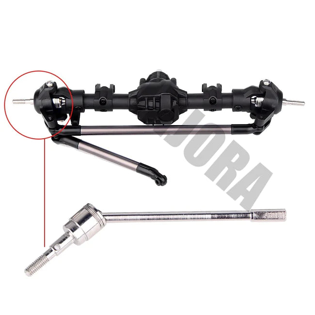 INJORA Plastic Front / Rear AR44 Differential Axles for Axial SCX10 II (AXCQ-02)