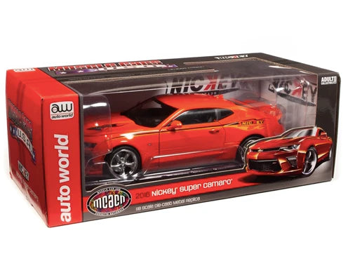 Auto World 2016 Chevy Camaro Hardtop (MCACN & NICKEY) 1:18 Scale Diecast