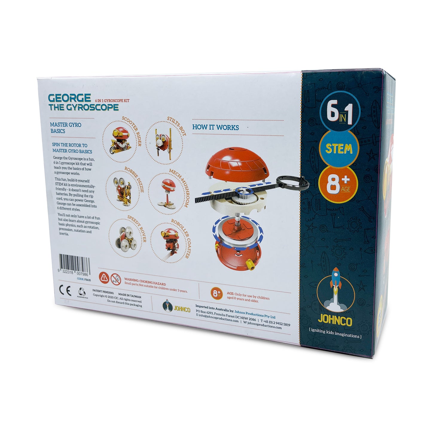 JOHNCO - GEORGE THE 6 IN 1 GYROSCOPE KIT
