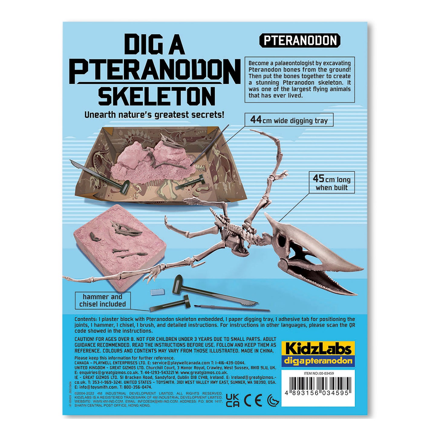 4M - KIDZLABS - DIG A PTERANODON SKELETON