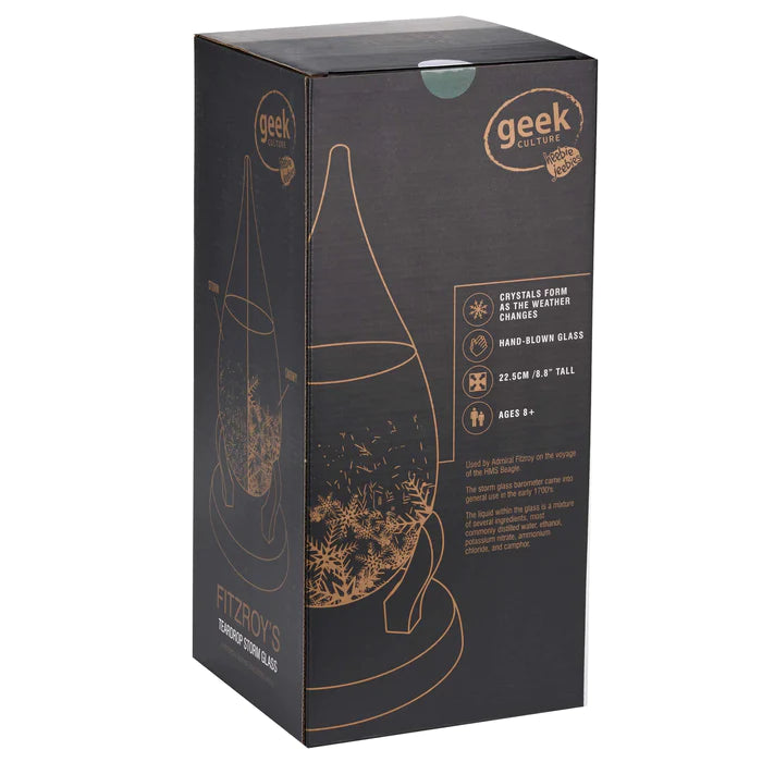 Heebie Jeebies Fitzroy's Storm Glass Teardrop shape