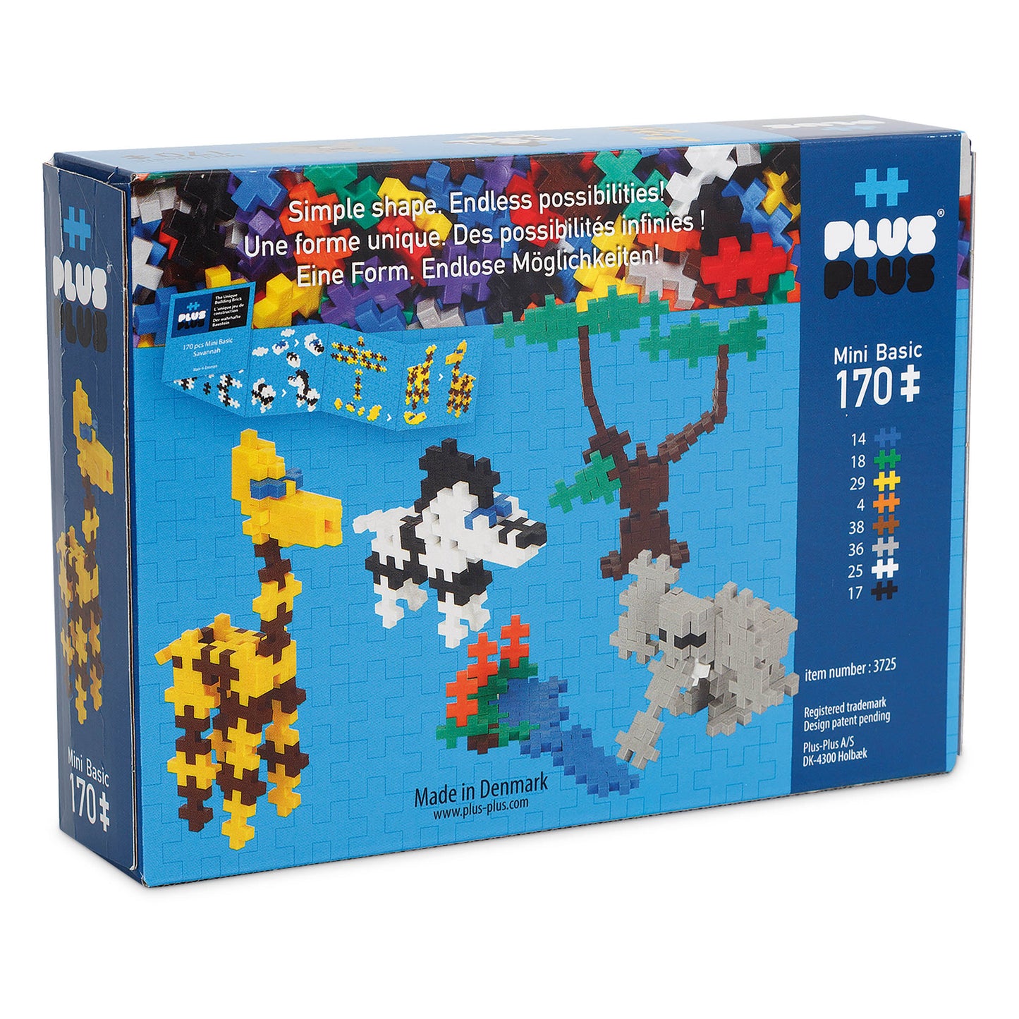 PLUS-PLUS - BASIC SAVANNAH - 170 PCS
