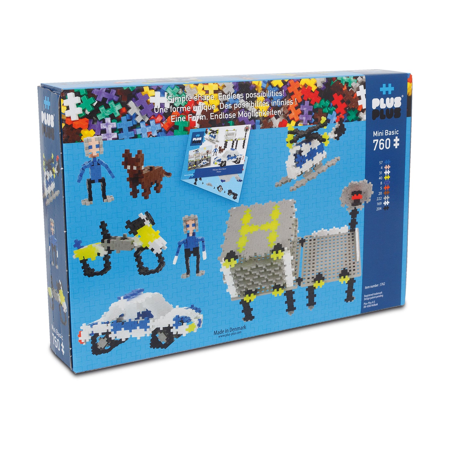 PLUS-PLUS - BASIC POLICE - 760 PCS