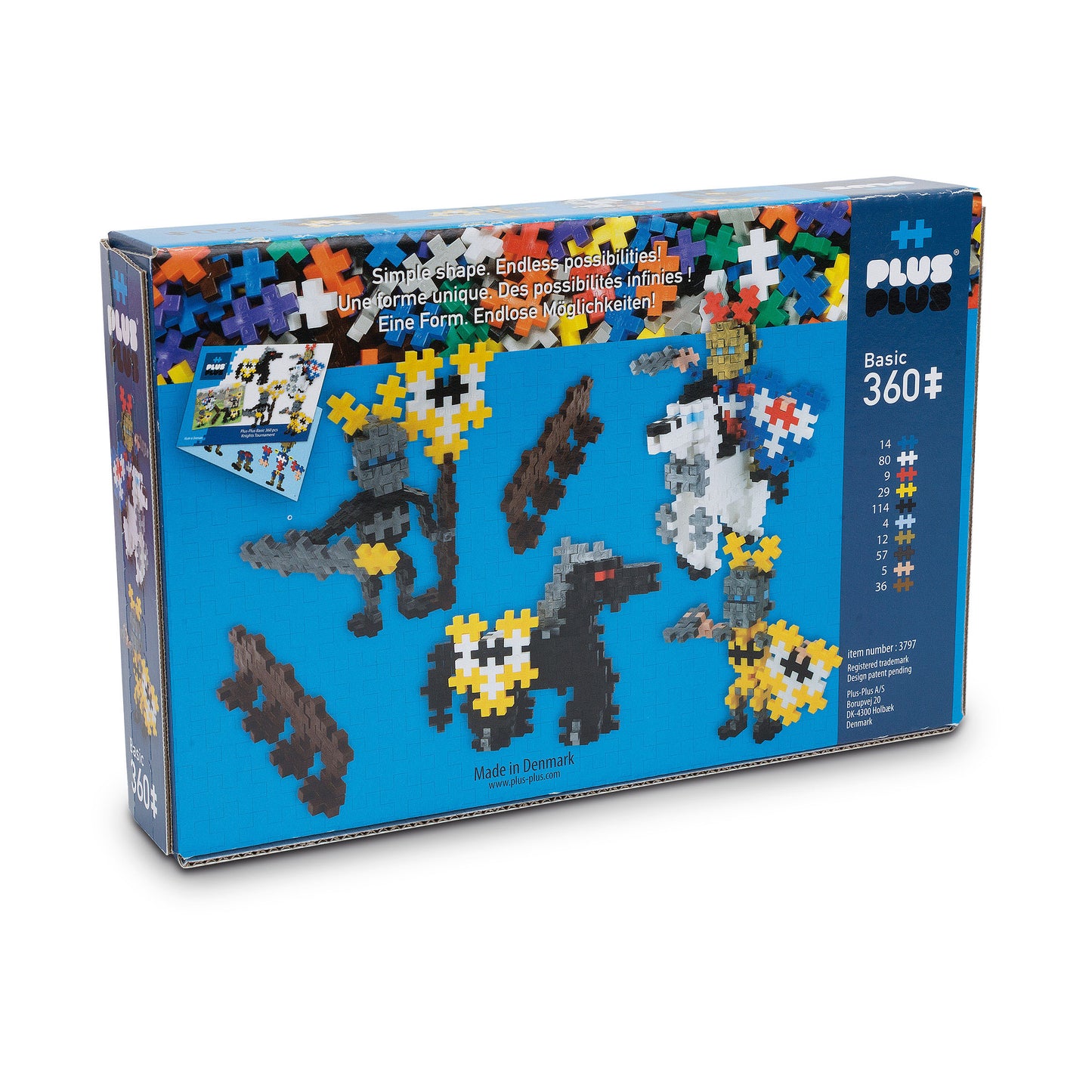 PLUS-PLUS - BASIC KNIGHTS TOURNAMENT - 360 PCS