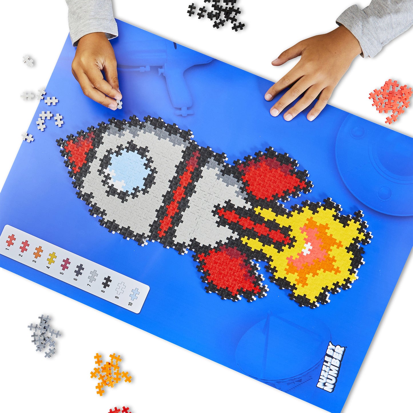 PLUS-PLUS - PUZZLE BY NUMBER - ROCKET 500PCS
