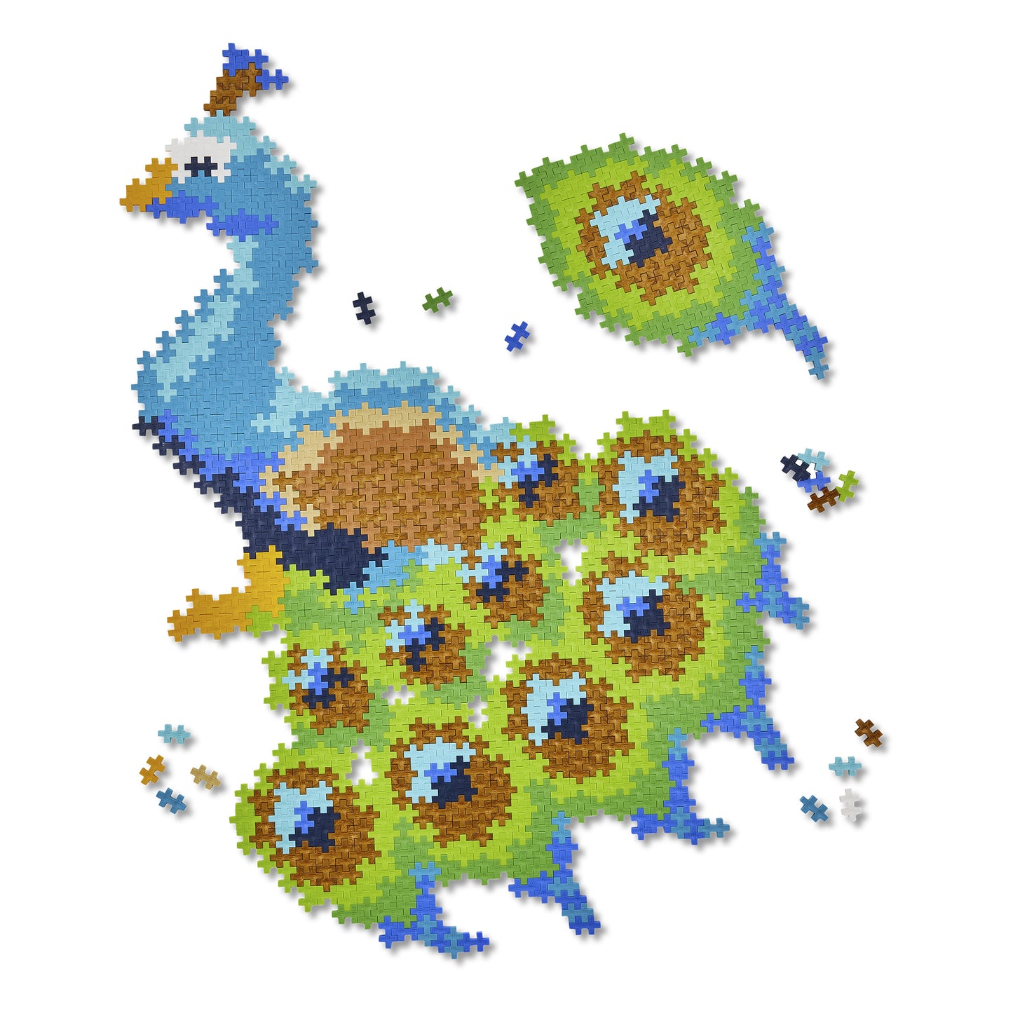 PLUS-PLUS - PUZZLE BY NUMBER - PEACOCK 800PCS