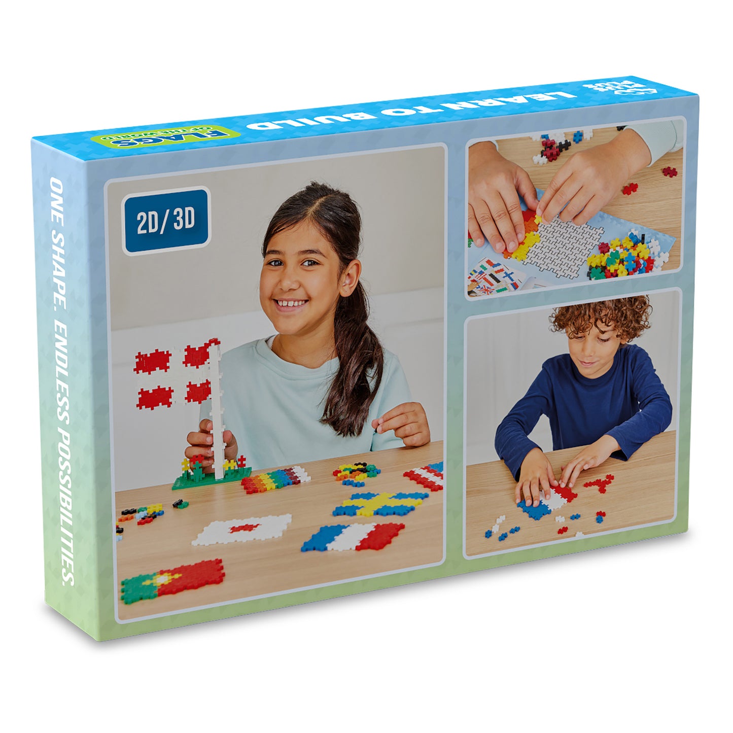 PLUS-PLUS - LEARN TO BUILD - FLAGS OF THE WORLD 700PCS