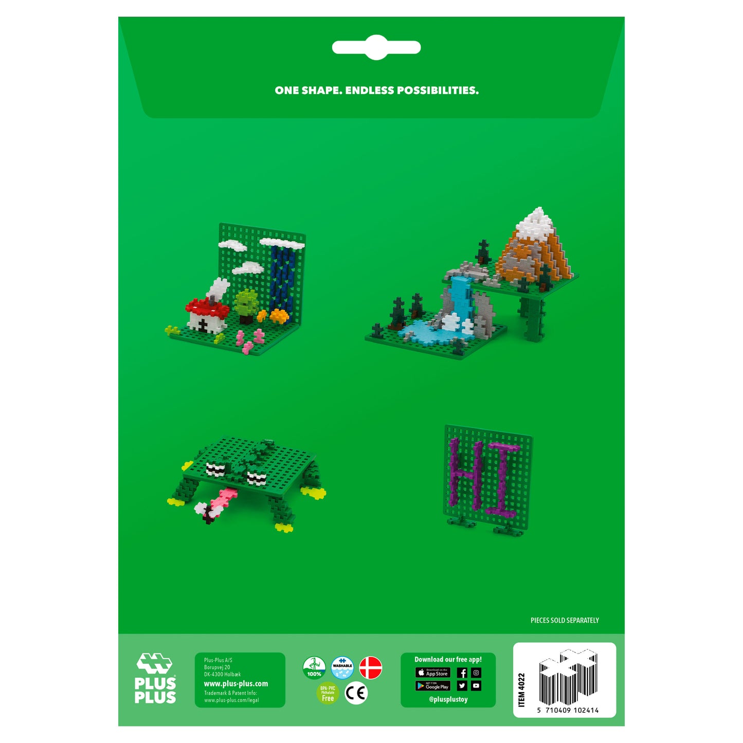 PLUS-PLUS - BASEPLATES - GREEN