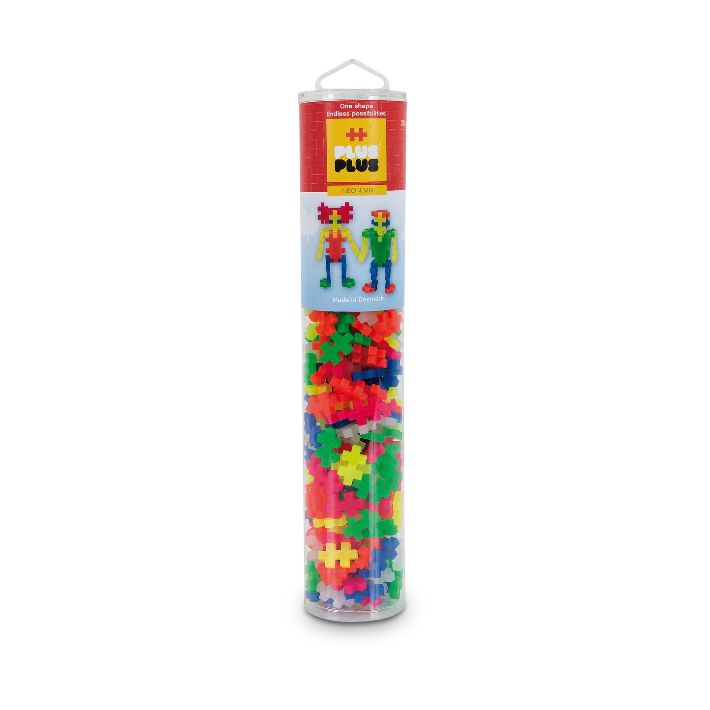 PLUS-PLUS - NEON MIX - 240 PCS - TUBE