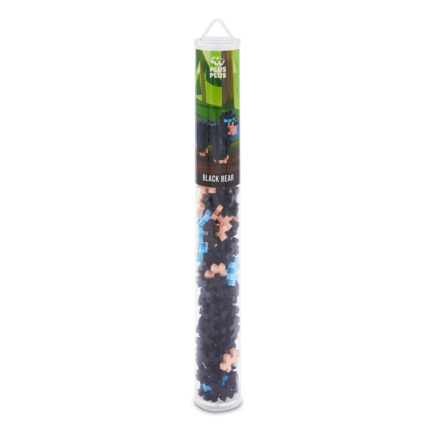 PLUS-PLUS - 100 PCS TUBE BLACK BEAR