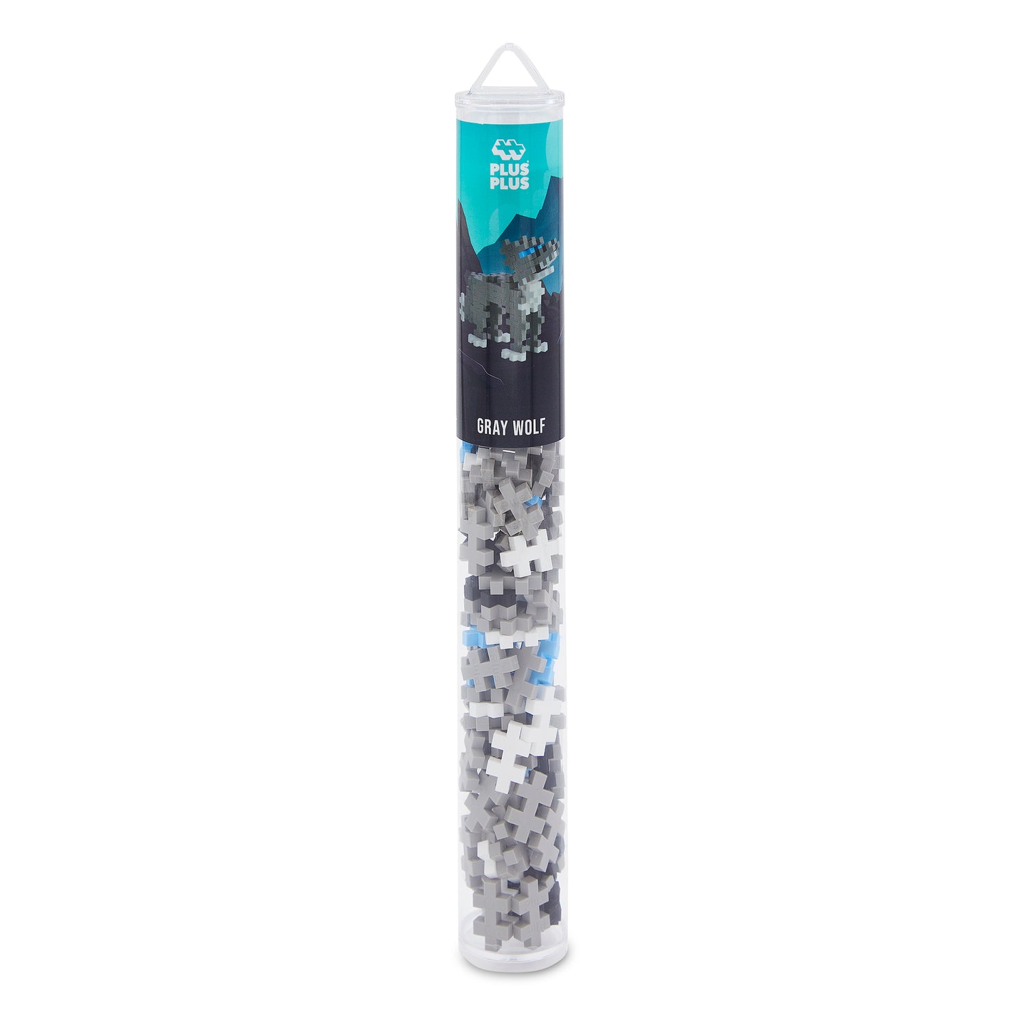 PLUS-PLUS - 100 PCS TUBE GREY WOLF
