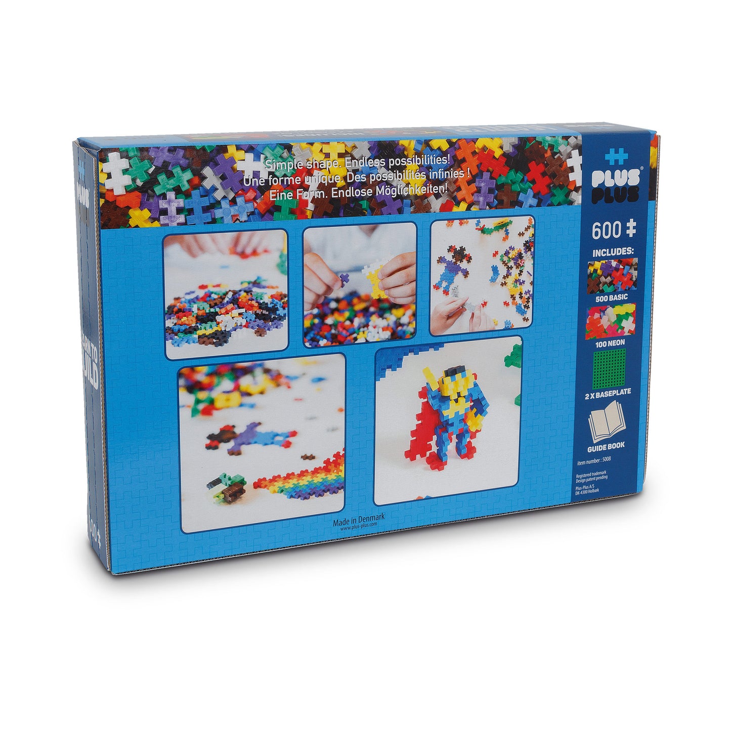 PLUS-PLUS - BASIC - LEARN TO BUILD - 600 PCS