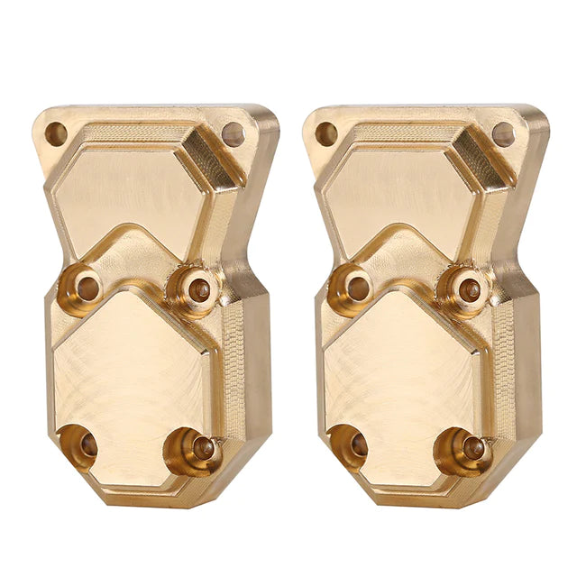 INJORA 2pcs 10g/pcs Heavy Front Rear Brass Diff Covers for Axial SCX24