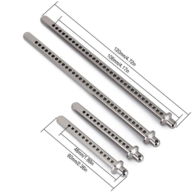 INJORA 4PCS Metal Extended Body Post Set Shell Mount for Axial SCX10 II